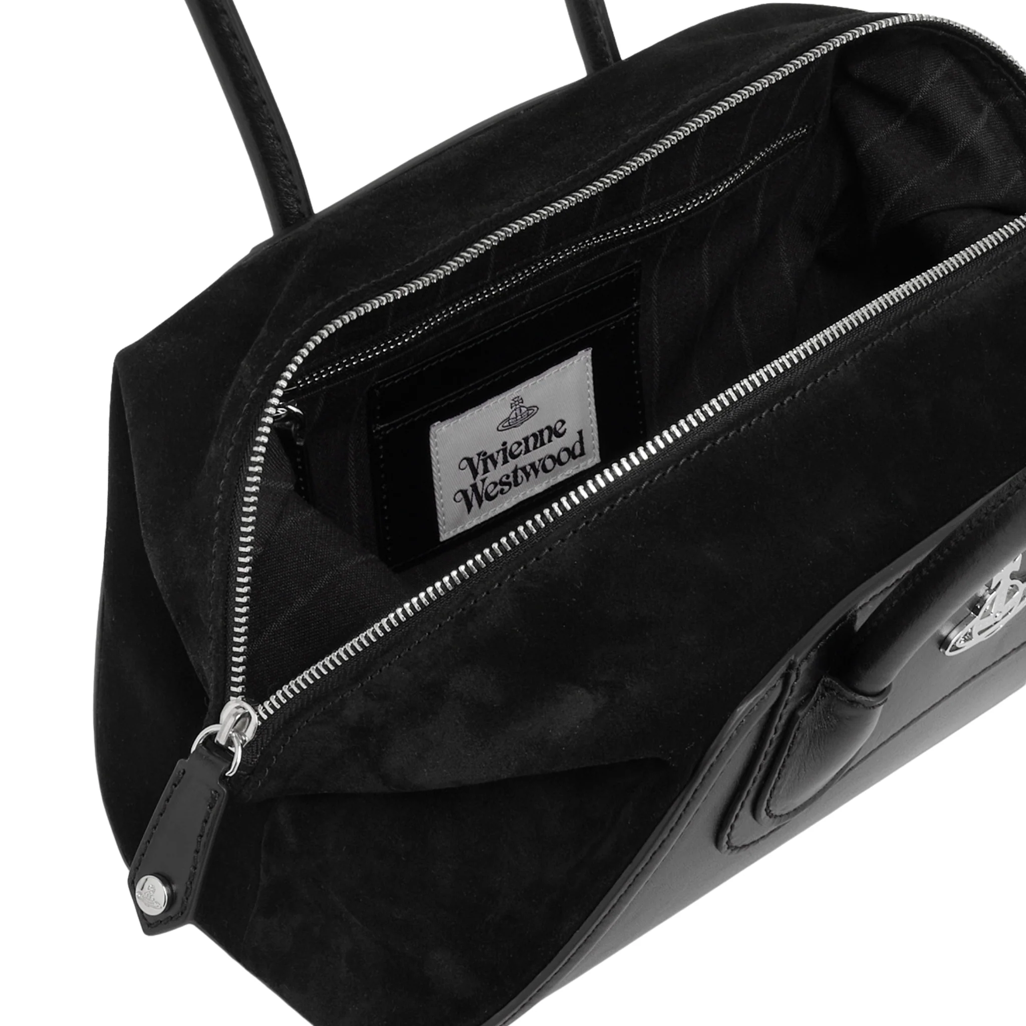 Womens Vivienne Westwood Black Shirley Small Holdall Shoulder Bag - Image 4