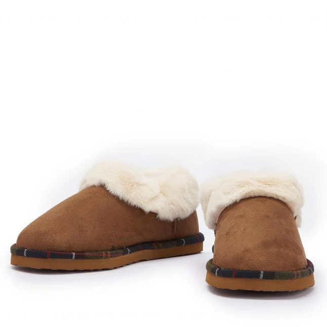 Womens Barbour Camel Eloise Bootie Slippers - Image 2
