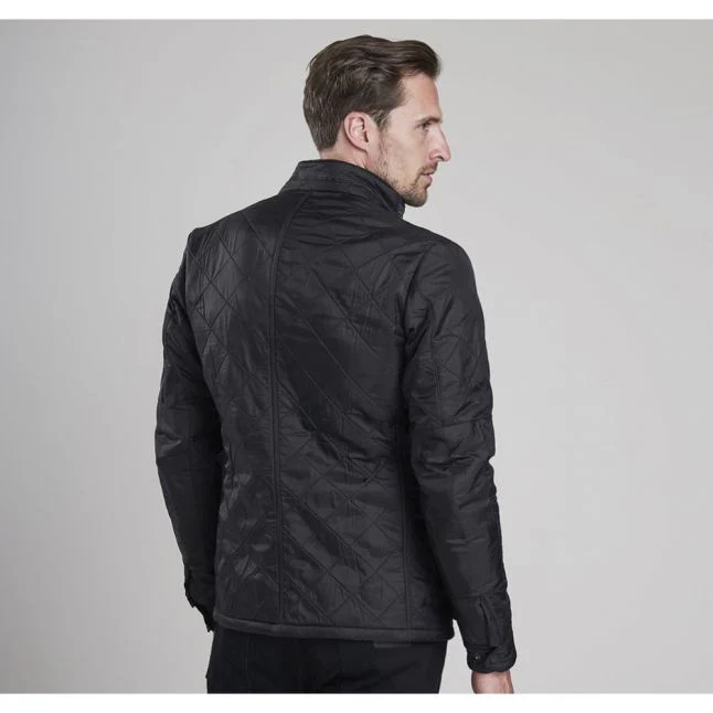 Mens Barbour International Black Ariel Polarquilt Jacket - Image 6