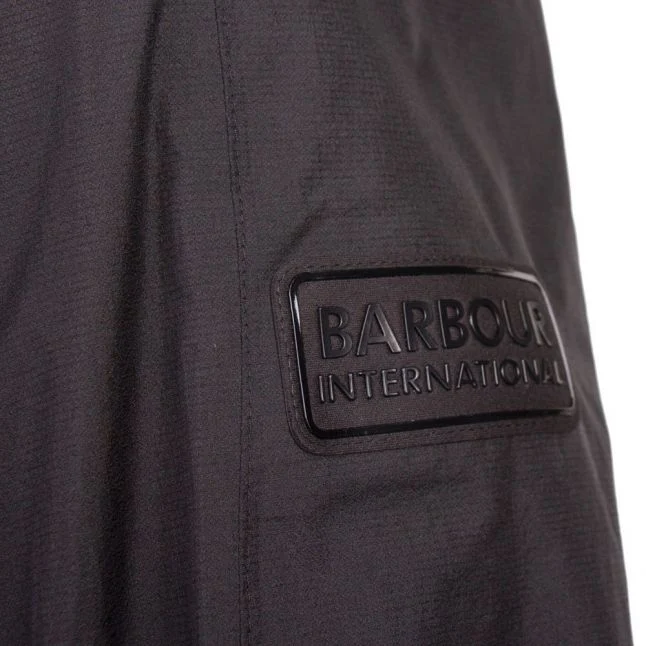 Mens Barbour International Black Motor Shirt Jacket - Image 2