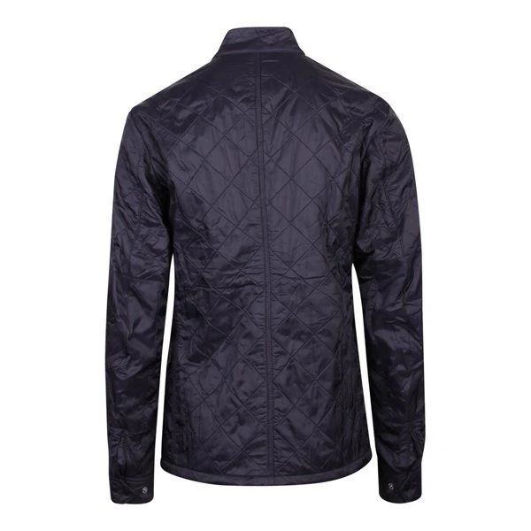 Mens Barbour International Navy Ariel Polarquilt Jacket - Image 3