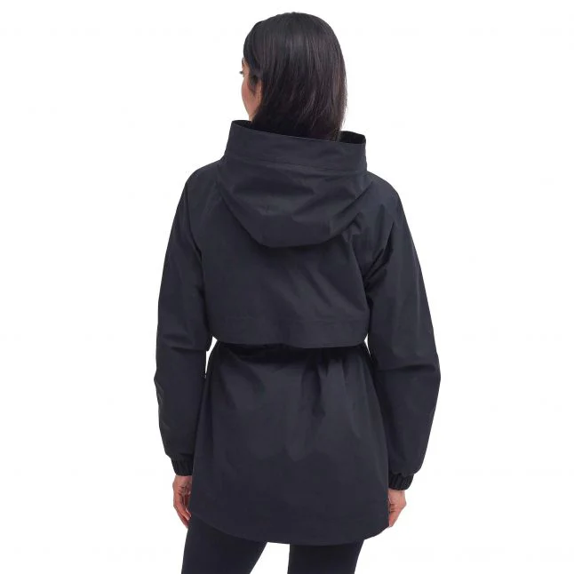 Womens Barbour International Black Alicia Waterproof Jacket - Image 4