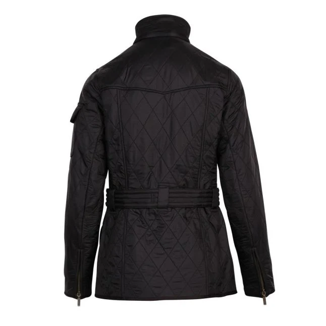 Womens Barbour International Black International Polarquilt Jacket - Image 3