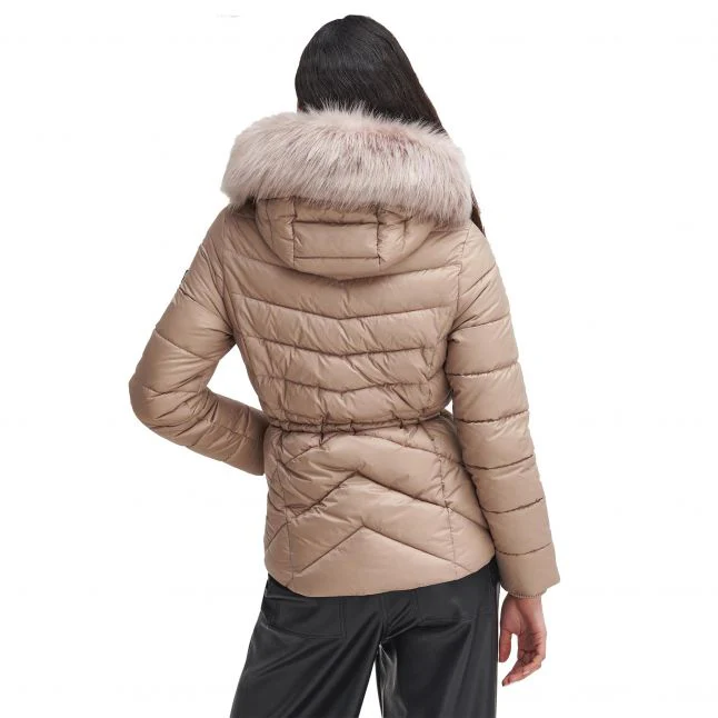 Womens Barbour International Light Trench Island Puffer Hood Jacket - Image 4
