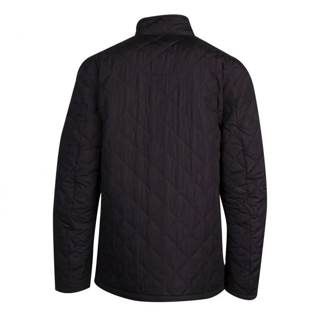 Mens Barbour Black Chelsea Sportsquilt Jacket - Image 3