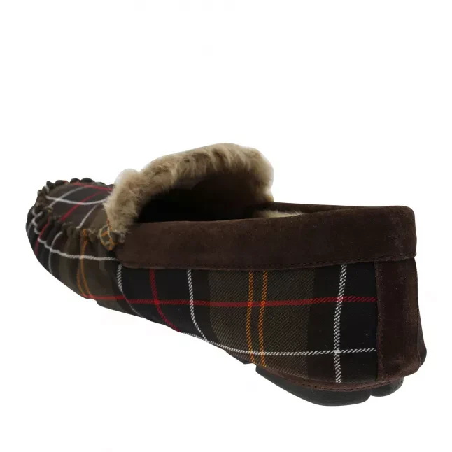 Mens Barbour Classic Tartan Monty Tartan Slippers - Image 3