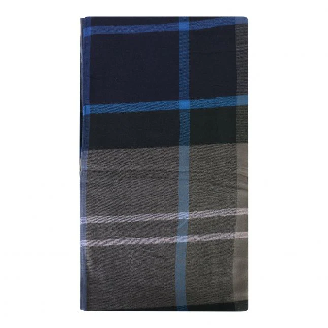 Mens Barbour Kielder Blue Walshaw Scarf - Image 3
