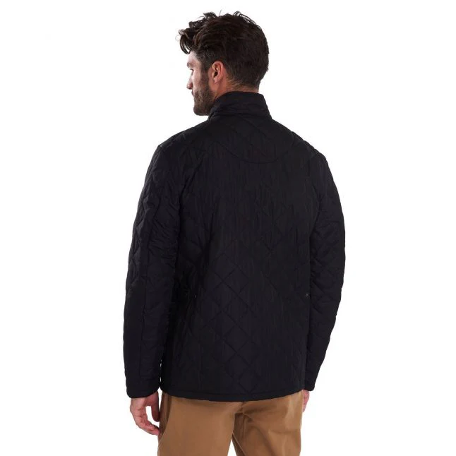 Mens Barbour Navy Chelsea Sportsquilt Jacket - Image 4
