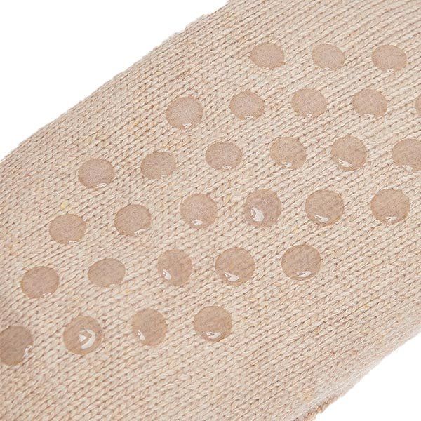 Womens Barbour Oatmeal Cable Knit Lounge Socks - Image 4