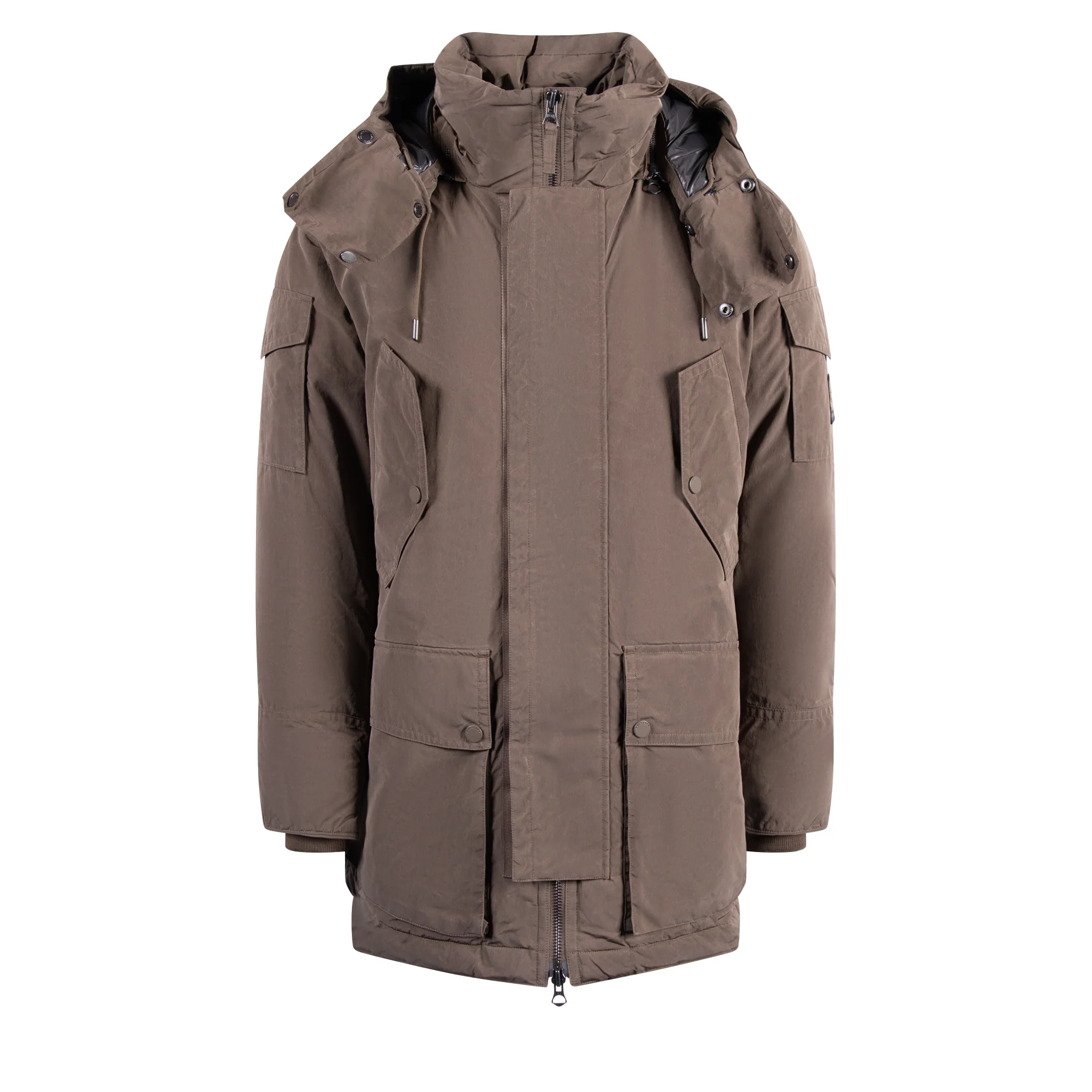 Mens Belstaff Clay Brown Dispatch Down Parka - Image 2