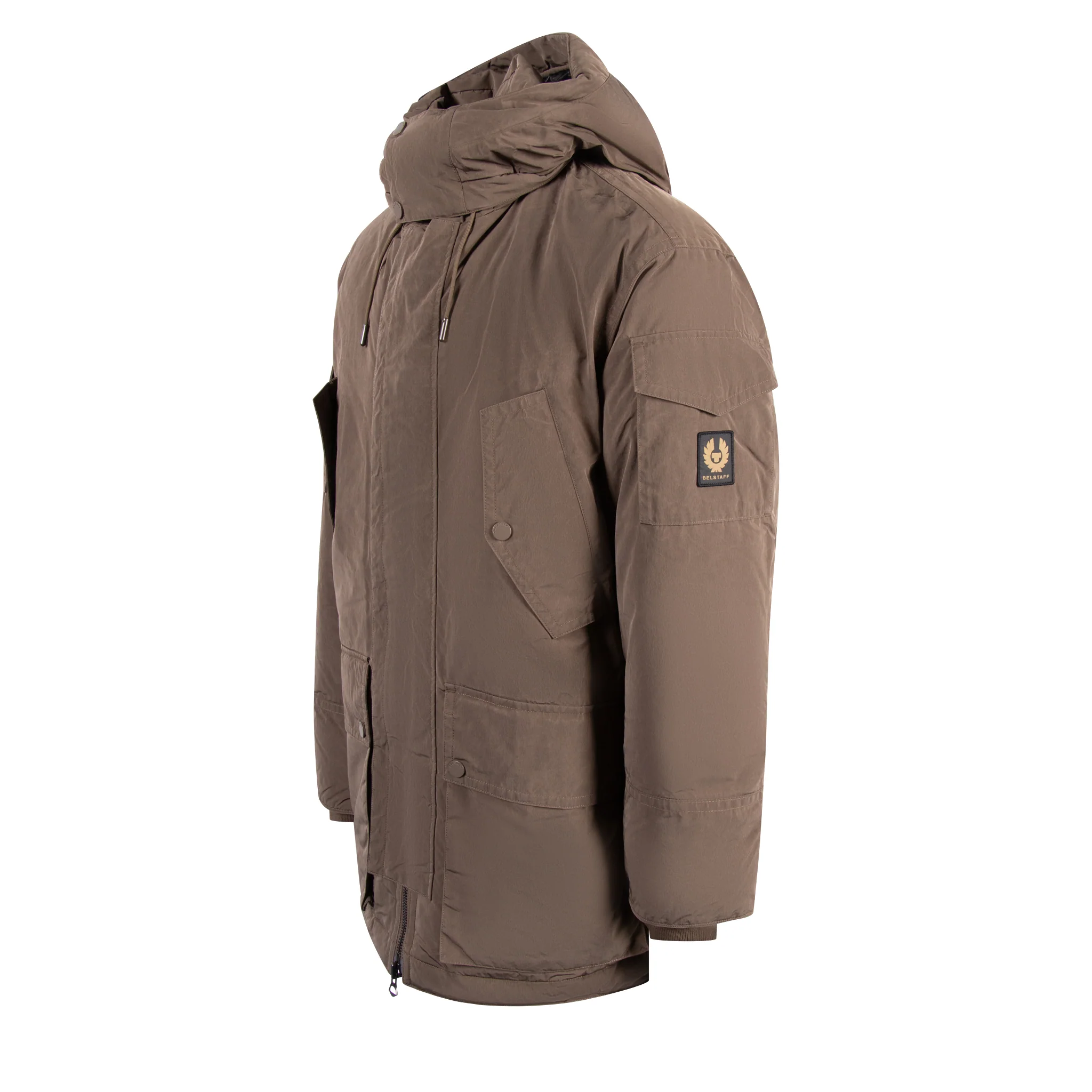 Mens Belstaff Clay Brown Dispatch Down Parka - Image 3
