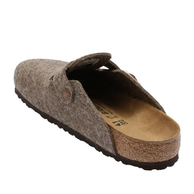 Mens Birkenstock Cocoa Boston Wool Clogs - Image 3