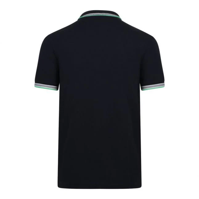 Mens BOSS Dark Blue Paddy S/s Polo Shirt - Image 3