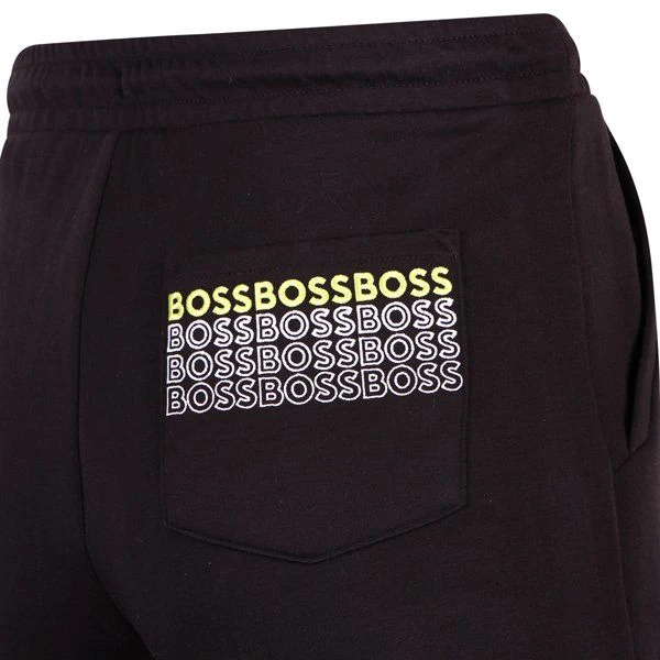 Mens BOSS Black Hadiko 1 Pocket Sweat Pants - Image 3