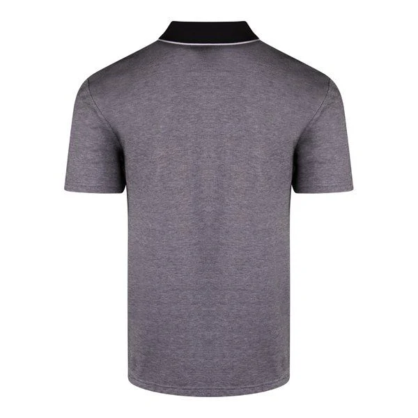 Mens BOSS Black PeOxford S/s Polo - Image 3