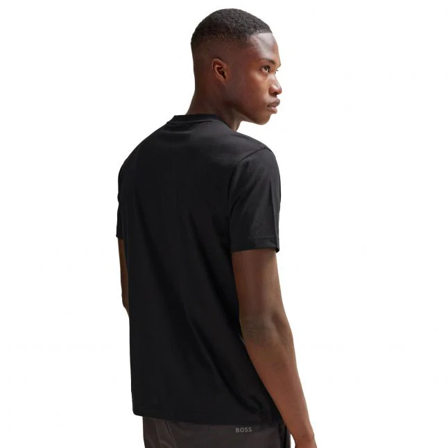 Mens BOSS Black Tee S/s T Shirt - Image 2
