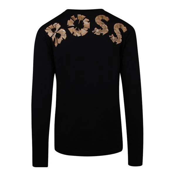 Mens BOSS Black Togngo 1 L/s T Shirt - Image 3