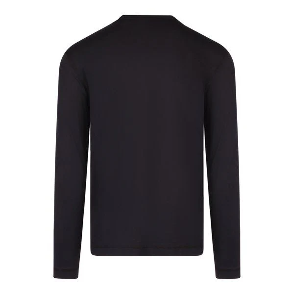 Mens BOSS Black Tokkslong Garment Dye L/s T Shirt - Image 3