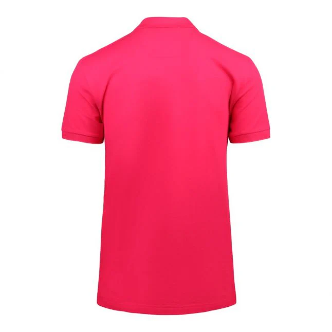 Mens BOSS Bright Pink Piro S/s Polo Shirt - Image 3