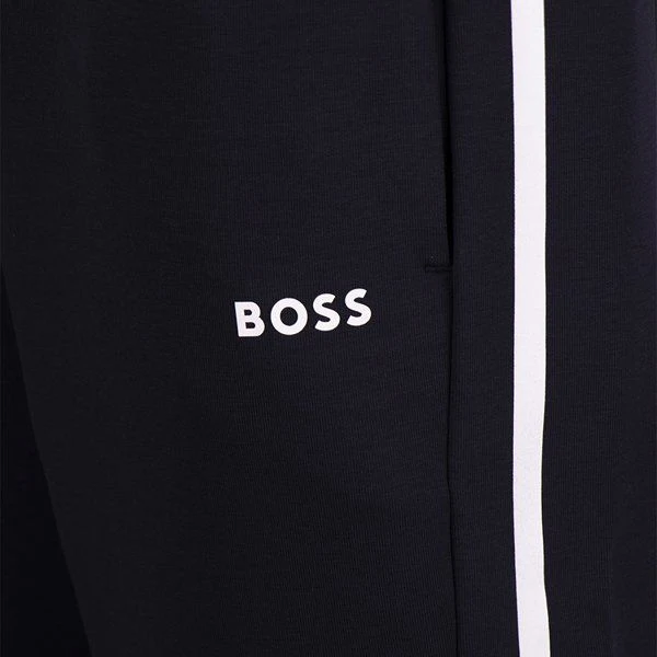 Mens BOSS Dark Blue Hadiko 1 Sweat Pants - Image 3