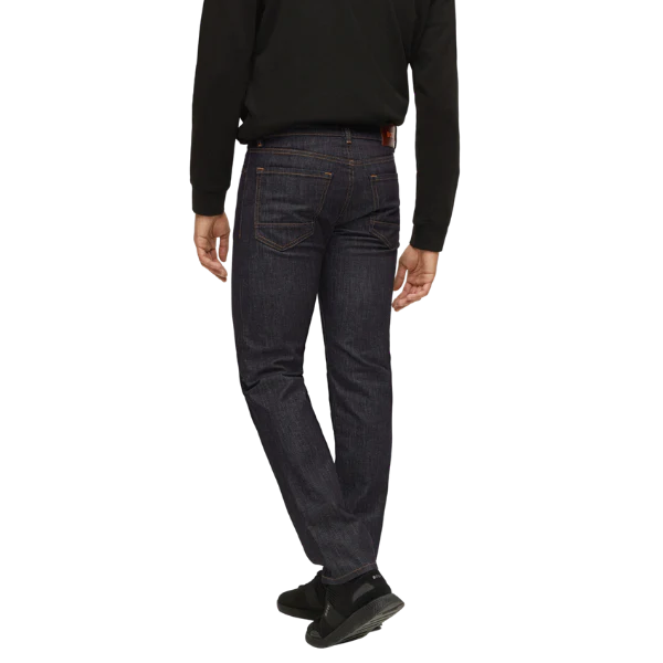 Mens BOSS Dark Blue Jeans Maine BC-L-C Regular Jeans - Image 3