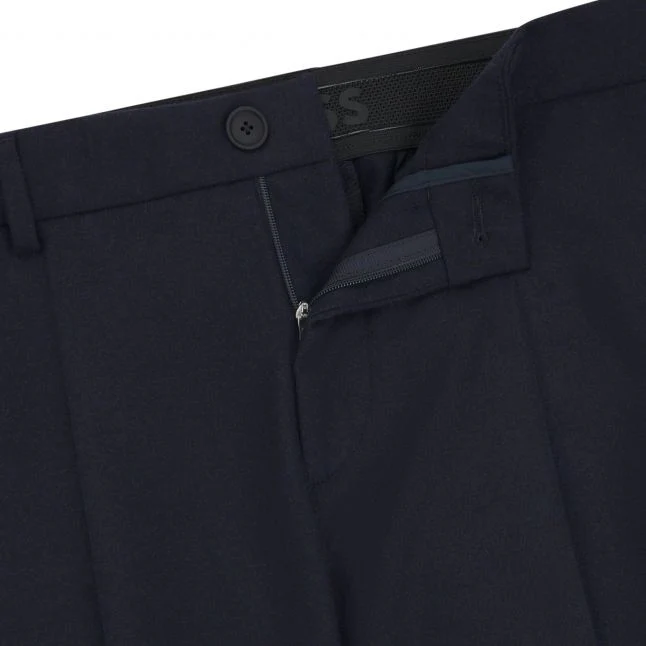 Mens BOSS Dark Blue P-Genius-CW-244 Chinos - Image 2