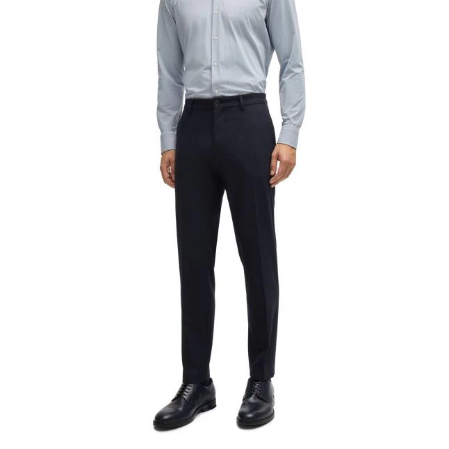 Mens BOSS Dark Blue P-Genius-CW-244 Chinos - Image 3