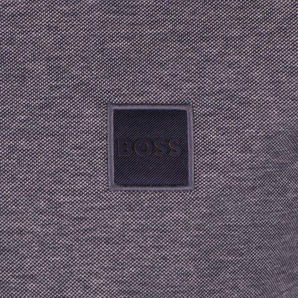 Mens BOSS Dark Blue PeOxford S/s Polo - Image 2