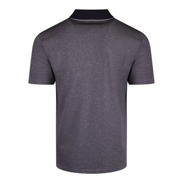 Mens BOSS Dark Blue PeOxford S/s Polo - Image 3