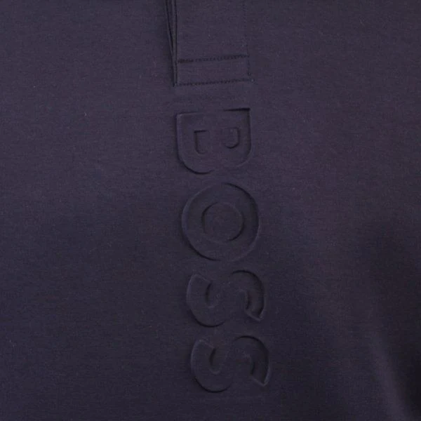 Mens BOSS Dark Blue Pirax S/s Polo Shirt - Image 2