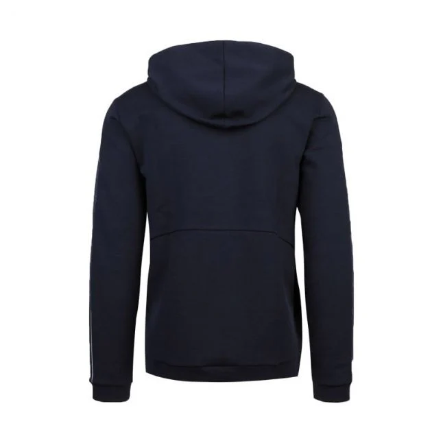 Mens BOSS Dark Blue Saggy 1 Hooded Zip Sweat Top - Image 3