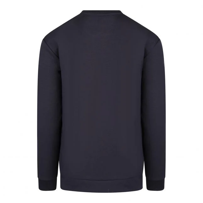 Mens BOSS Dark Blue Salbeos 1 Sweatshirt - Image 3