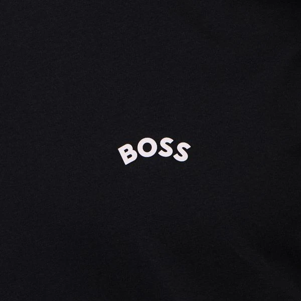 Mens BOSS Dark Blue Togn Curved L/s T Shirt - Image 2