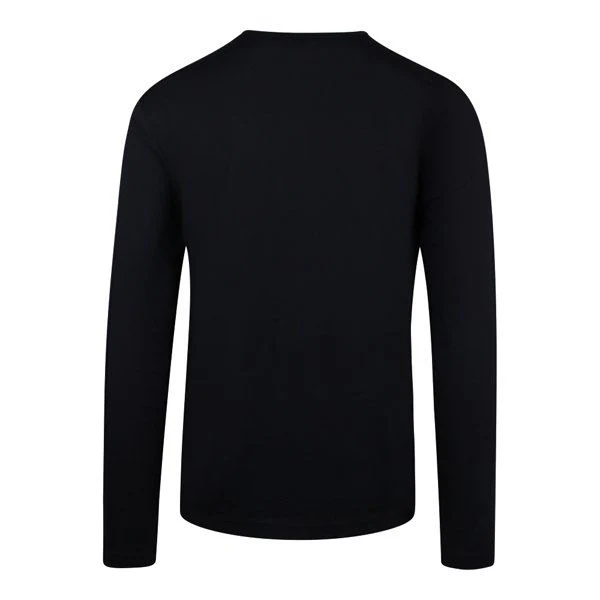 Mens BOSS Dark Blue Togn Curved L/s T Shirt - Image 3