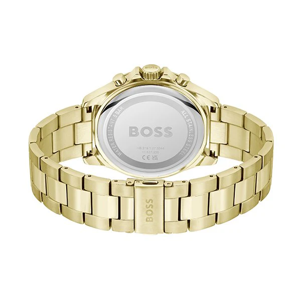 Mens BOSS Gold/Khaki Troper Watch - Image 3
