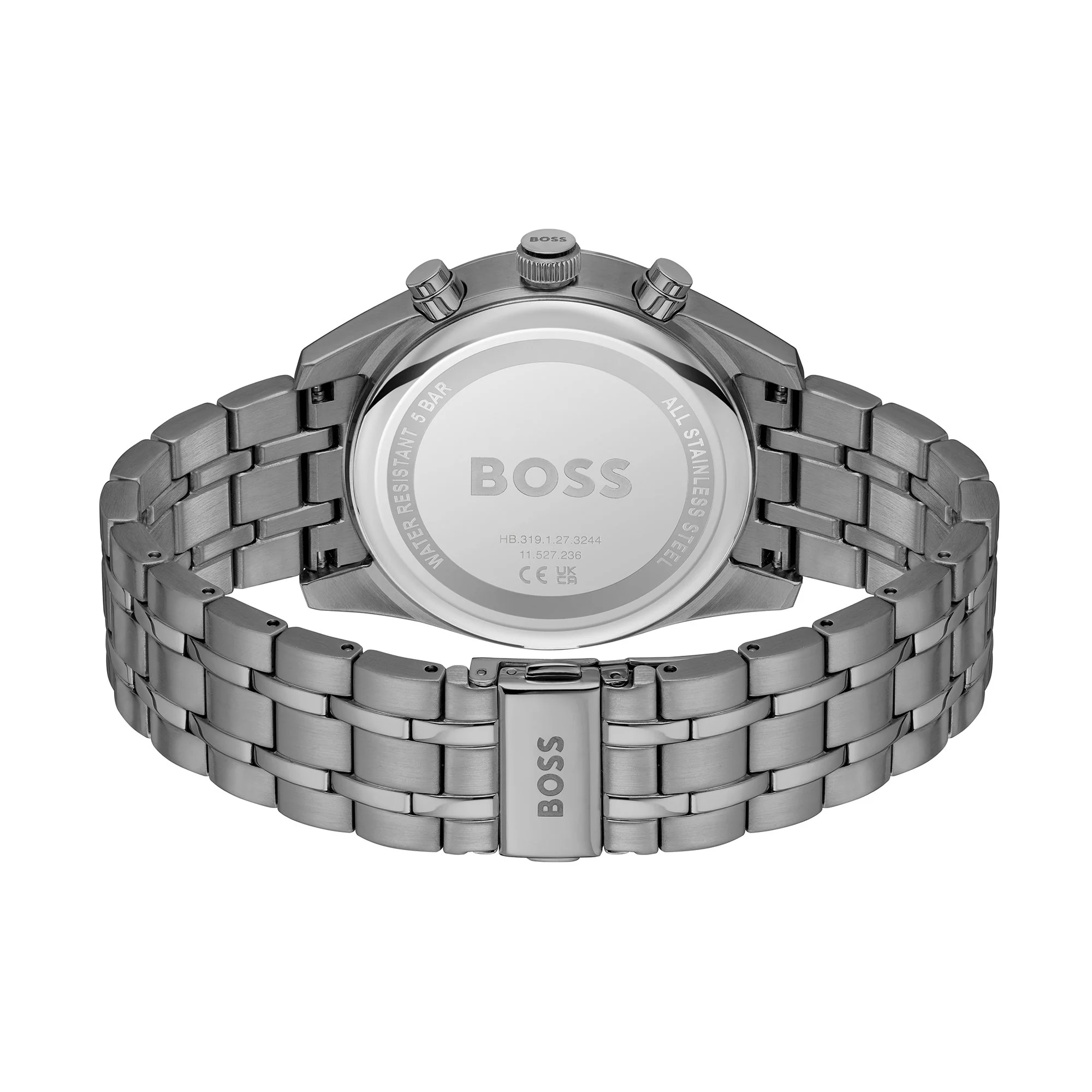 Mens BOSS Grey Skytraveller Bracelet Watch - Image 3