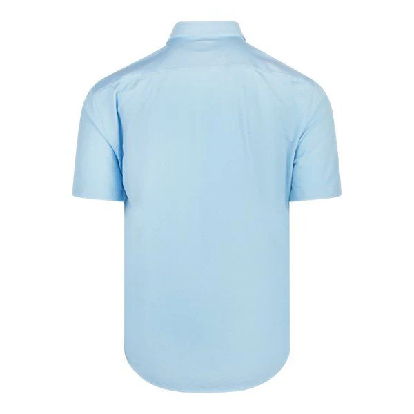 Mens BOSS Light Blue Biadia Reg Fit S/s Shirt - Image 3