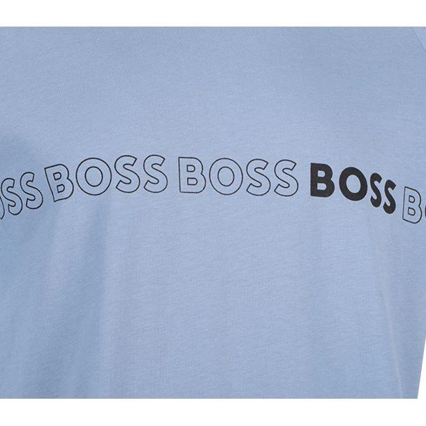 Mens Light/Pastel Blue Triple Logo Slim UV S/s T Shirt - Image 2