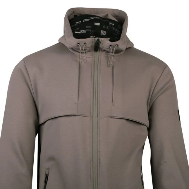 Mens BOSS Light/Pastel Green Sybrique Zip Hoodie - Image 2