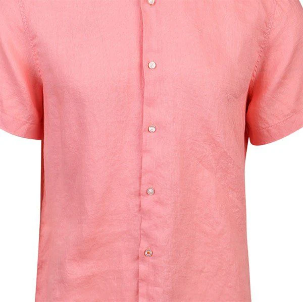 Mens BOSS Light/Pastel Red Rash 1 S/s Shirt - Image 2