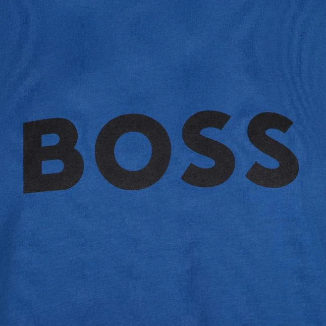 Mens BOSS Medium Blue Logo Relaxed Fit UV S/s T Shirt - Image 2