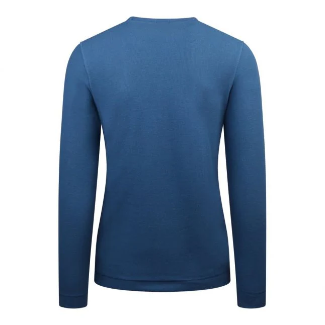 Mens BOSS Medium Blue Tempest L/s T Shirt - Image 3