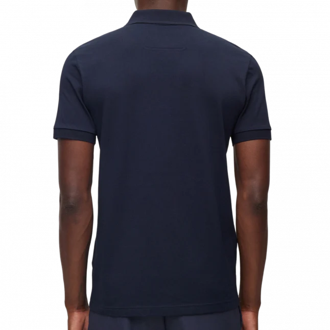 Mens BOSS Navy Paule 4 Slim S/s Polo - Image 3