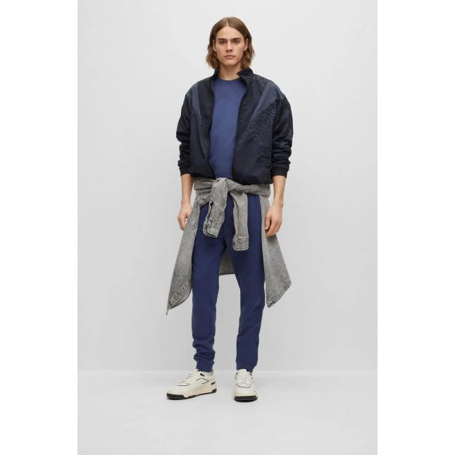 Mens BOSS Navy Sestart Sweat Pants - Image 4
