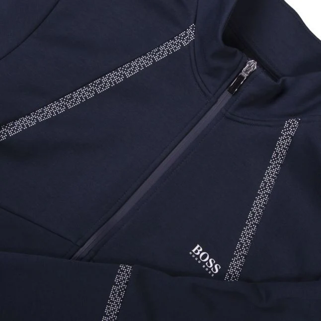 Mens BOSS Navy Skaz 2 Sweat Jacket - Image 2