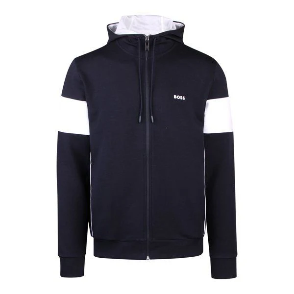 Mens BOSS Navy Tracksuit Set - Image 2