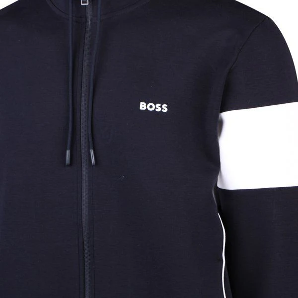 Mens BOSS Navy Tracksuit Set - Image 3