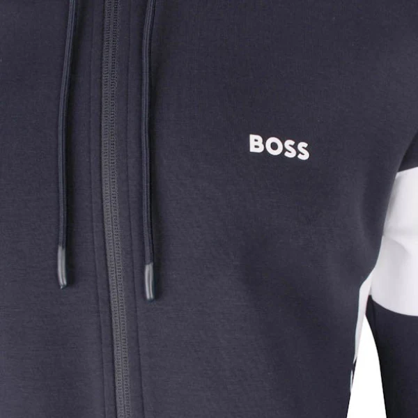 Mens BOSS Navy Tracksuit Set - Image 4