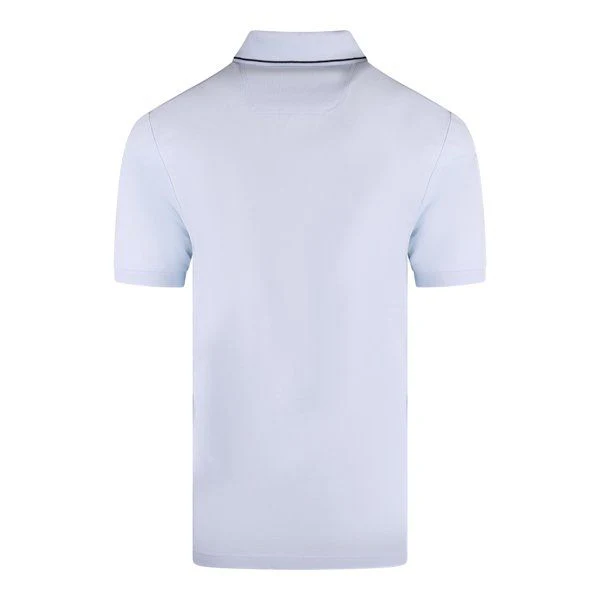 Mens BOSS Open Blue Paule 4 Slim S/s Polo - Image 3
