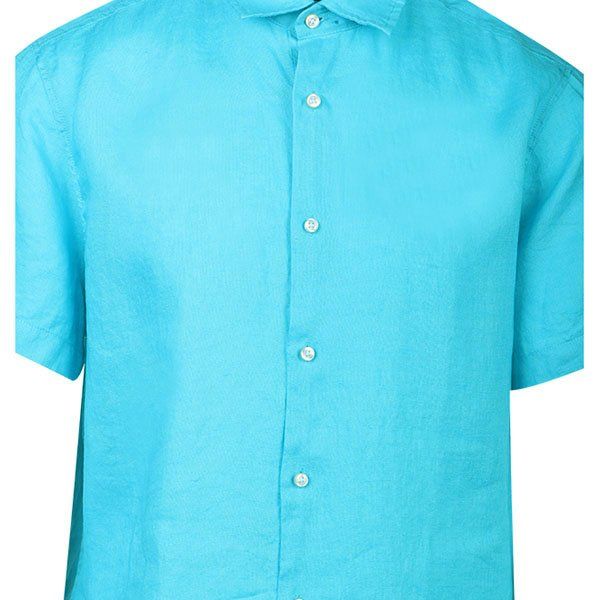 Mens BOSS Open Blue Rash 1 S/s Shirt - Image 2